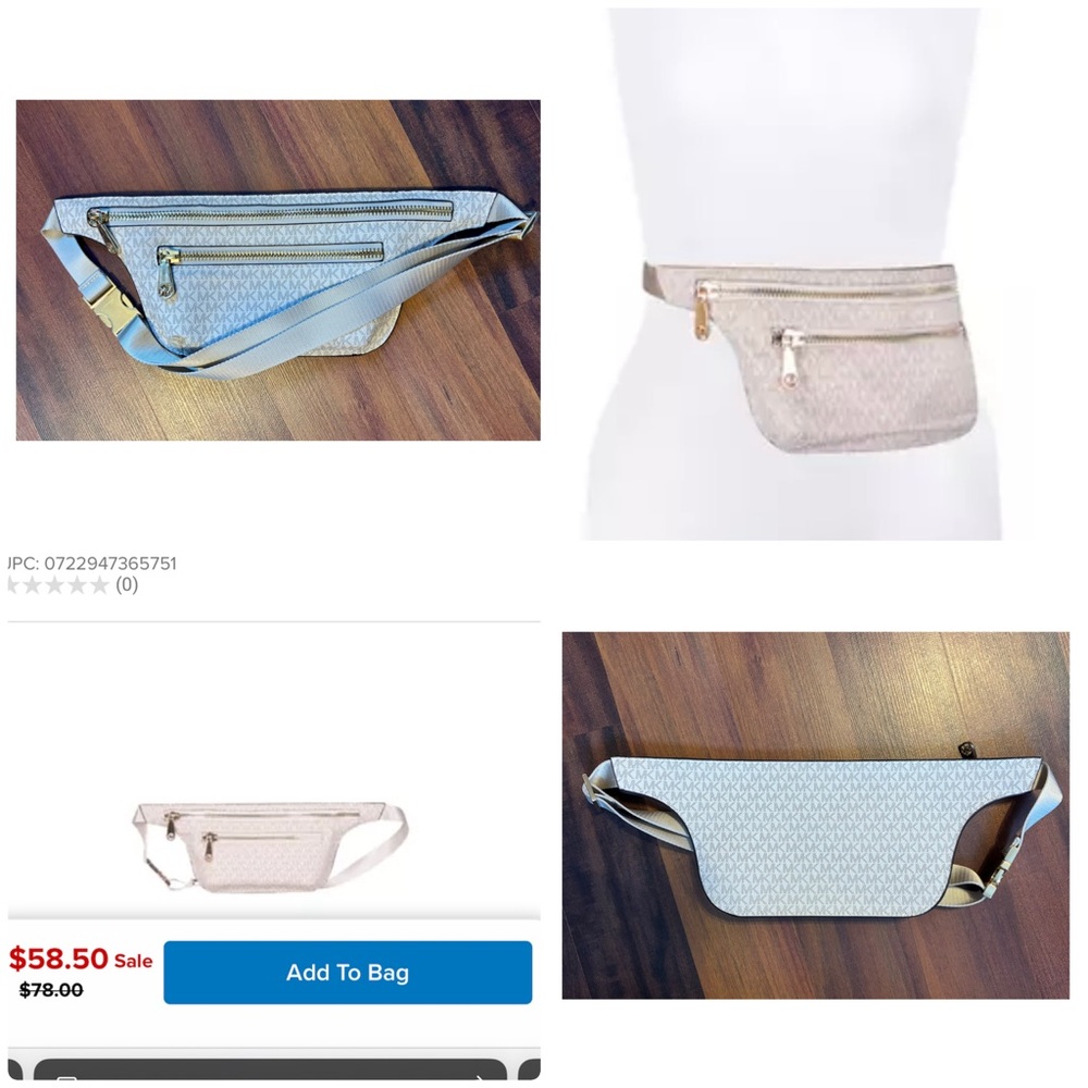 BRAND NEW Stylish Tan Beige Women's Belt Bag Michael Kors FANNY PACK
